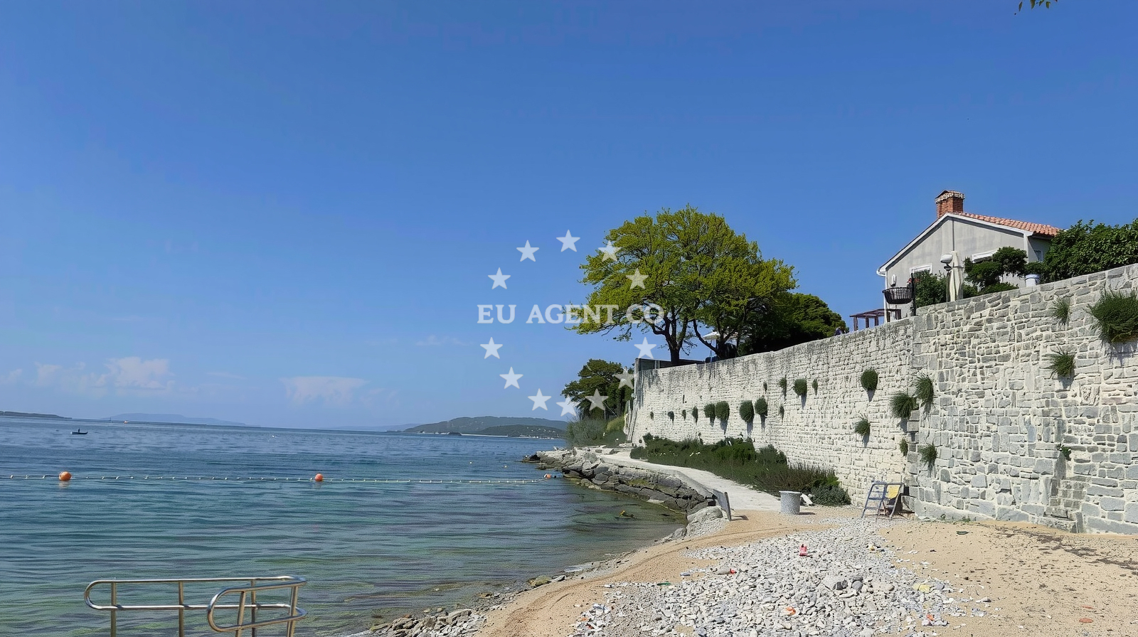 Sea and coastal view of Plaza Bijar II in Osor, Osor, Osor