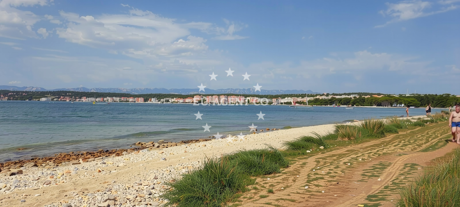 Shoreline and swimming area at Plaza Borik in 5 Ulica Vlahe Bukovca, Zadar