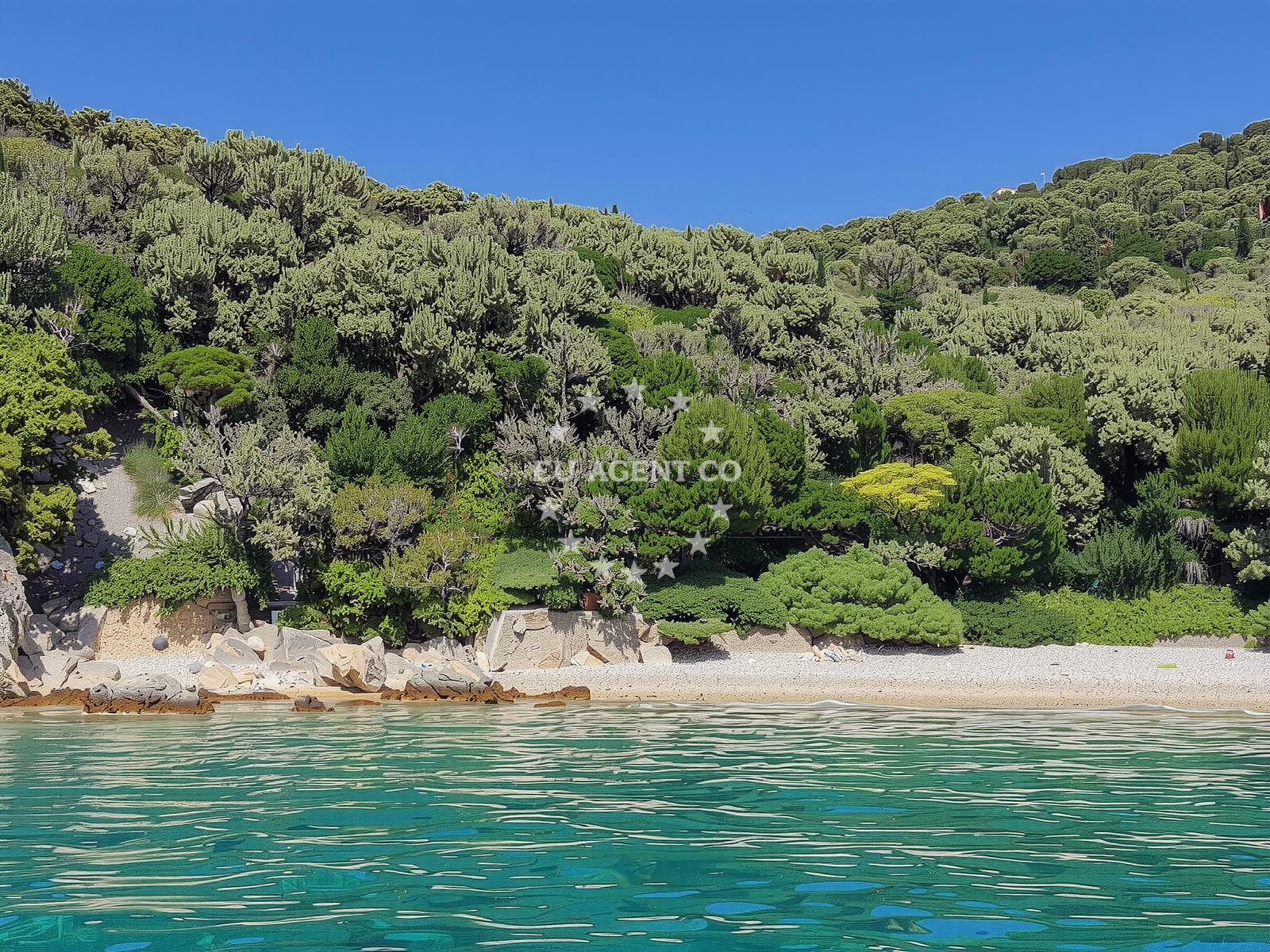 Sea and coastal view of Plaza Borkow in Stara Baška 253 a, Stara Baška