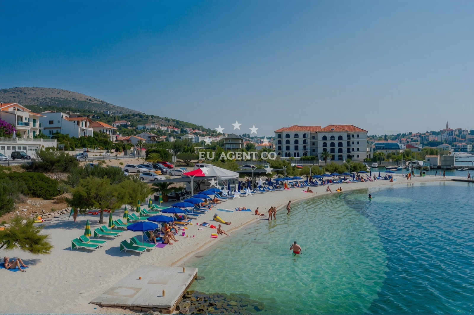 Sea and coastal view of Plaza Bucevica in Obala Mira Barešića 27, Seget Vranjica