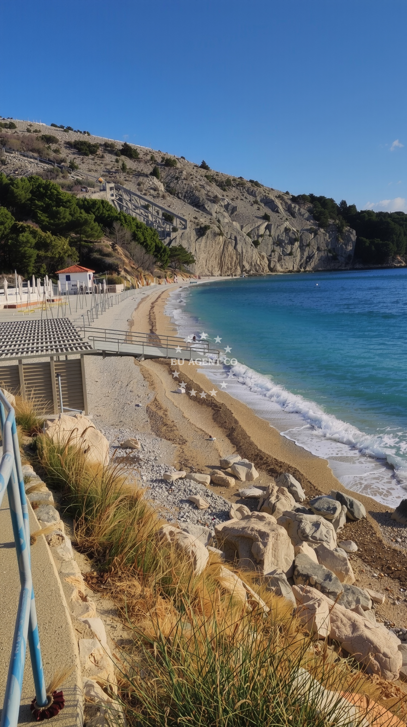 Overview of Plaza Bunculuka in Kricin 10, Baška