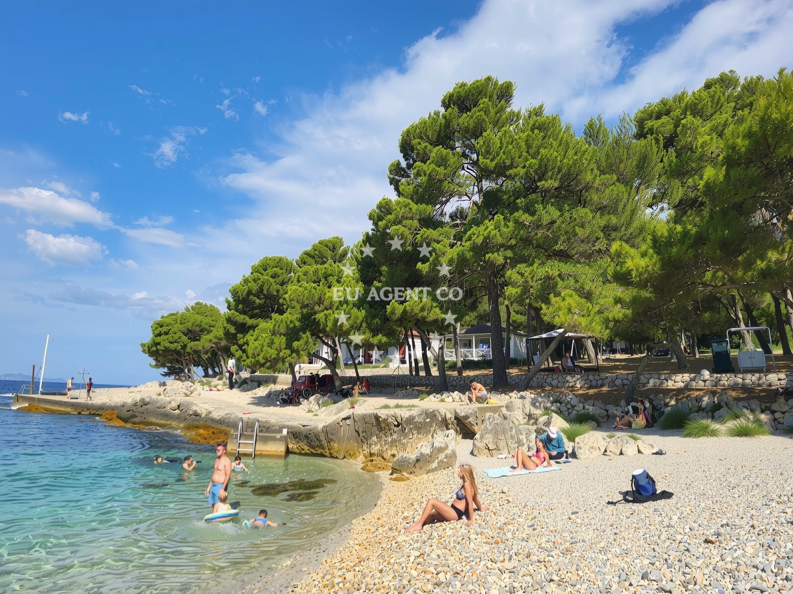 Sea and coastal view of Plaza Camping Cikat in Cikat 9, Mali Lošinj