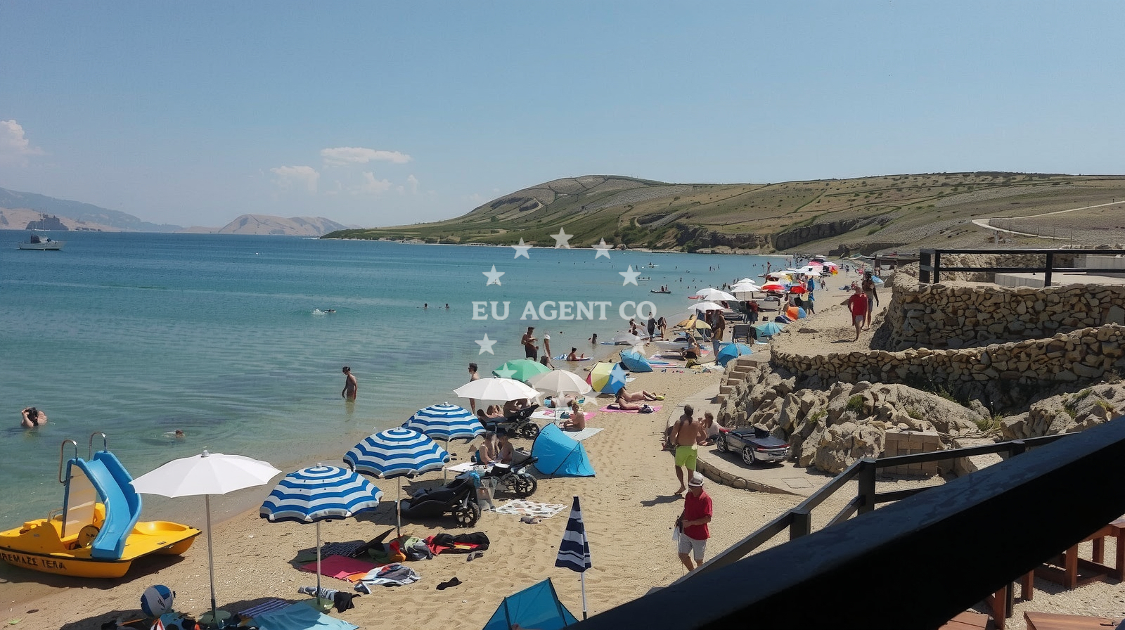 Shoreline and swimming area at Plaza Cista in Sveti Duh 75, parcela br. 180, Kolan