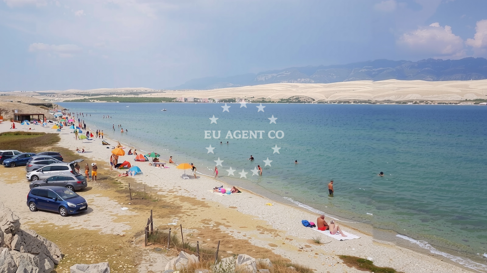 Sea and coastal view of Plaza Cista in Sveti Duh 75, parcela br. 180, Kolan