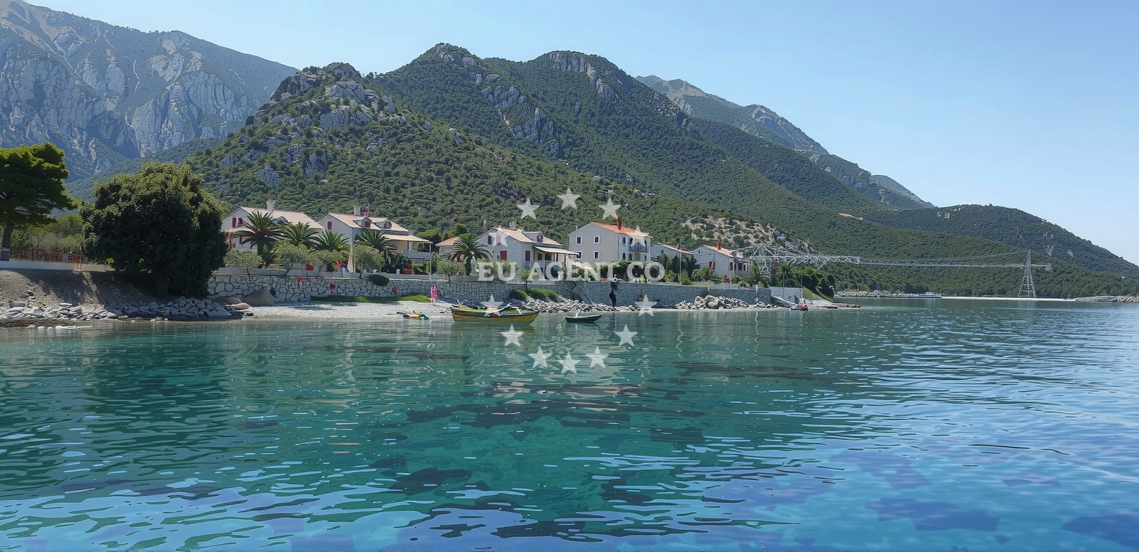 Sea and coastal view of Plaza Duba II in Stankovići 26, Orebić