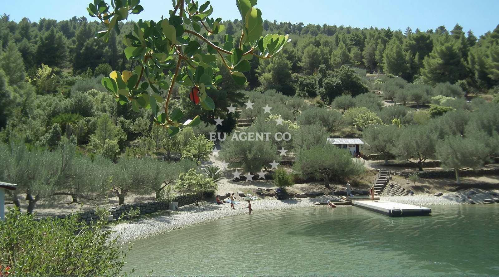 Sea and coastal view of Plaza Gabrica in Gabrica 16, Vela Luka