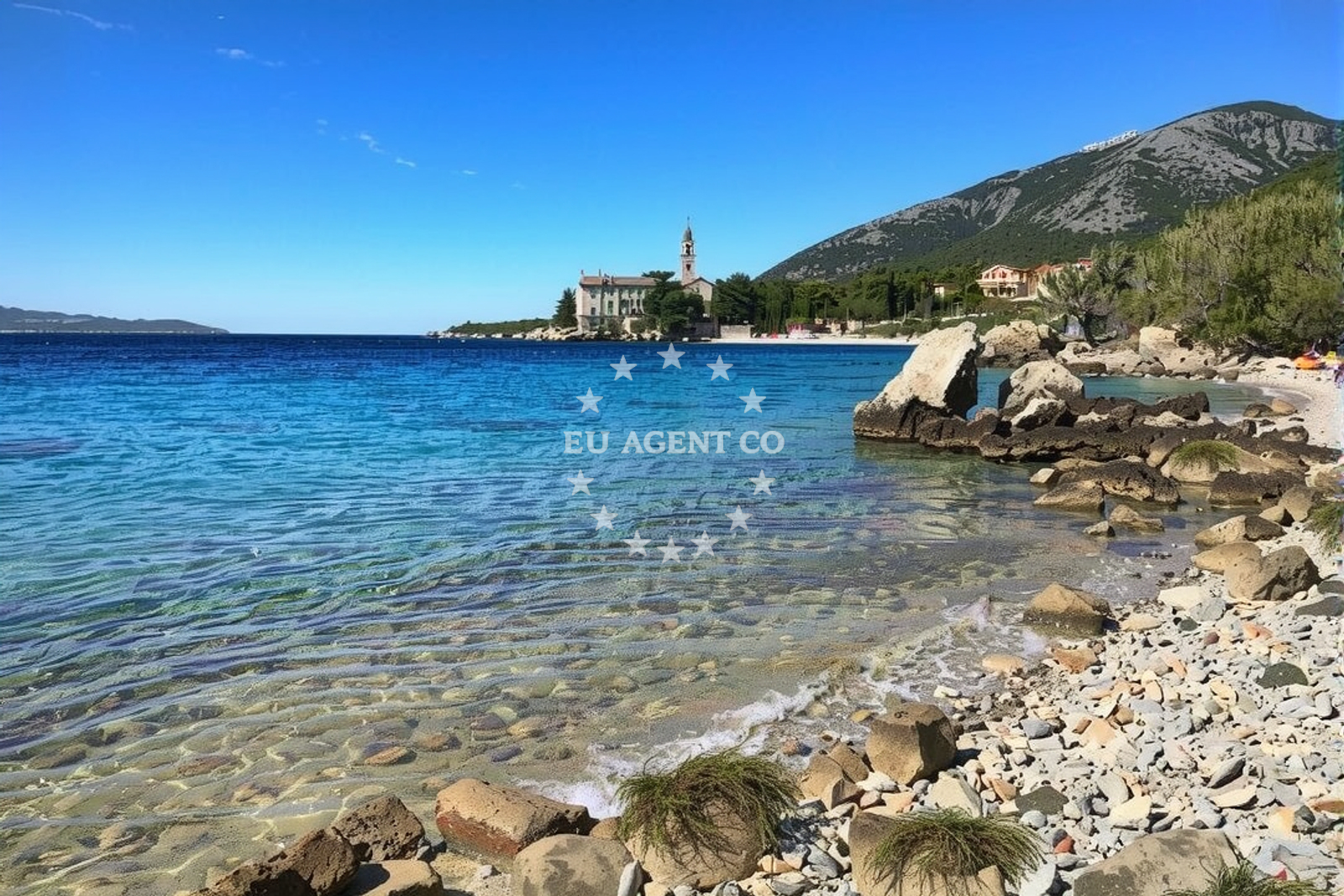 Sea and coastal view of Plaza Grabov Rat in David cesta 125, Bol