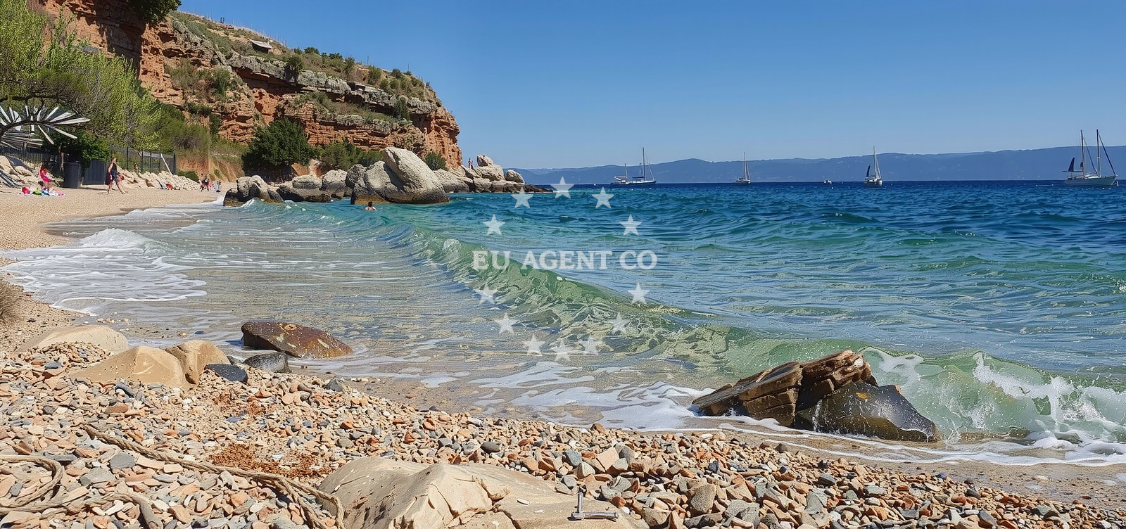 Beach facilities and surroundings at Plaza Grabov Rat in David cesta 125, Bol