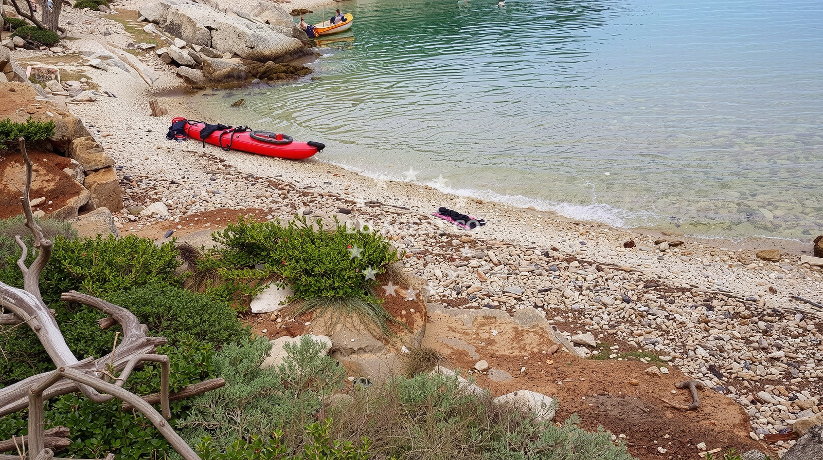 Beach facilities and surroundings at Plaza Jamna in Obrada Hrgovića 36, Veli Lošinj