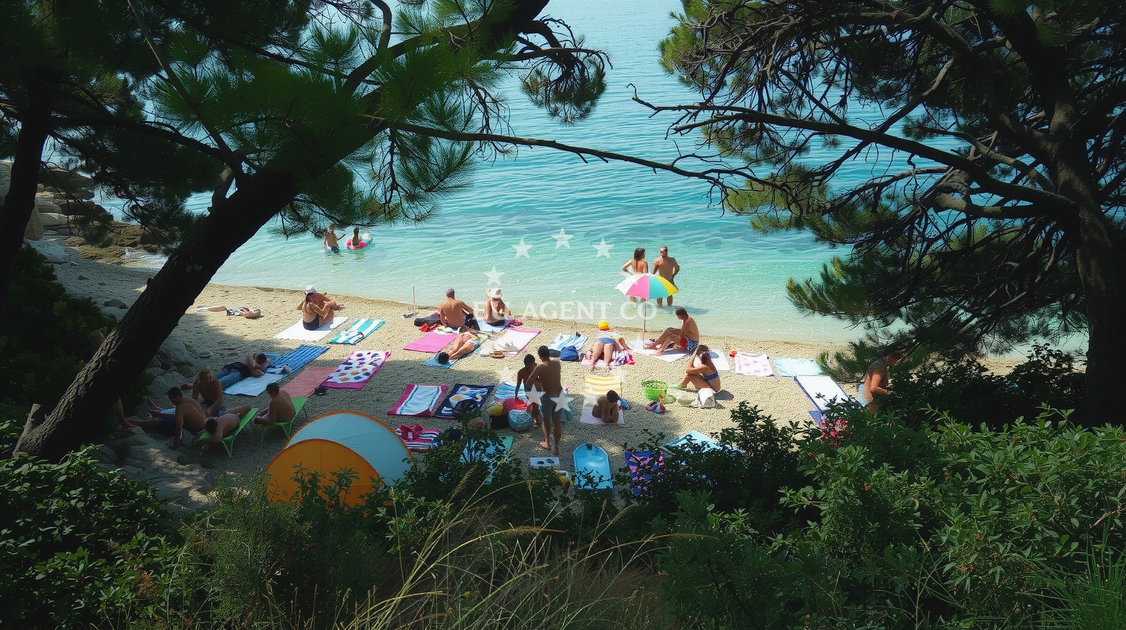 Shoreline and swimming area at Plaza Lucica in Ulica Stjepana Radića 18, Zaostrog