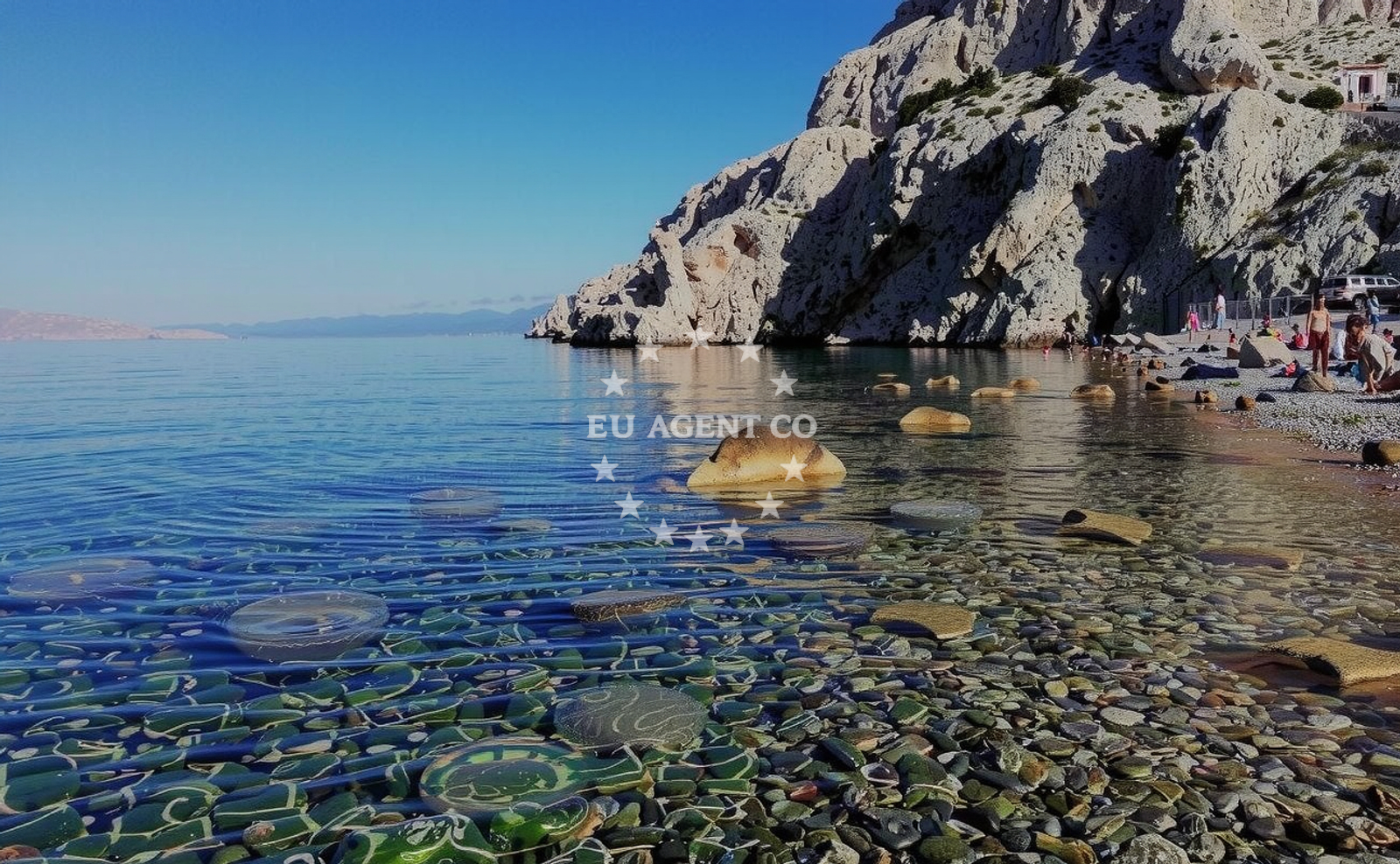 Sea and coastal view of Plaza Lukovo III in Lukovo 182, Lukovo
