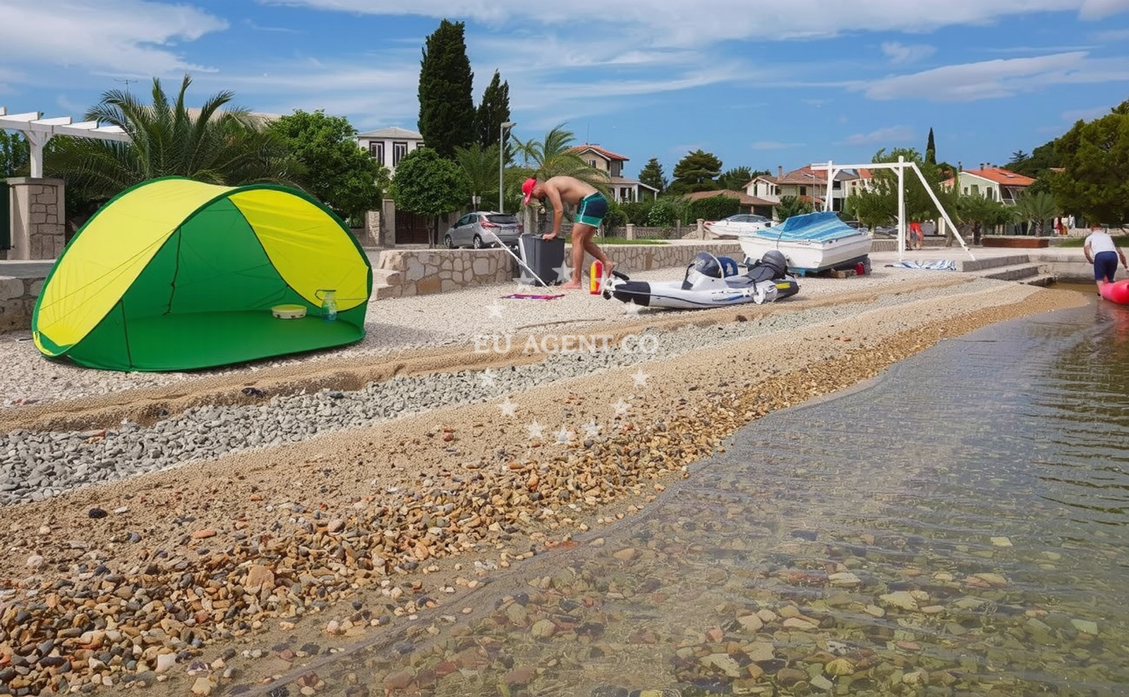 Additional view of Plaza Mali Zdrelac in Ždrelac, Ždrelac
