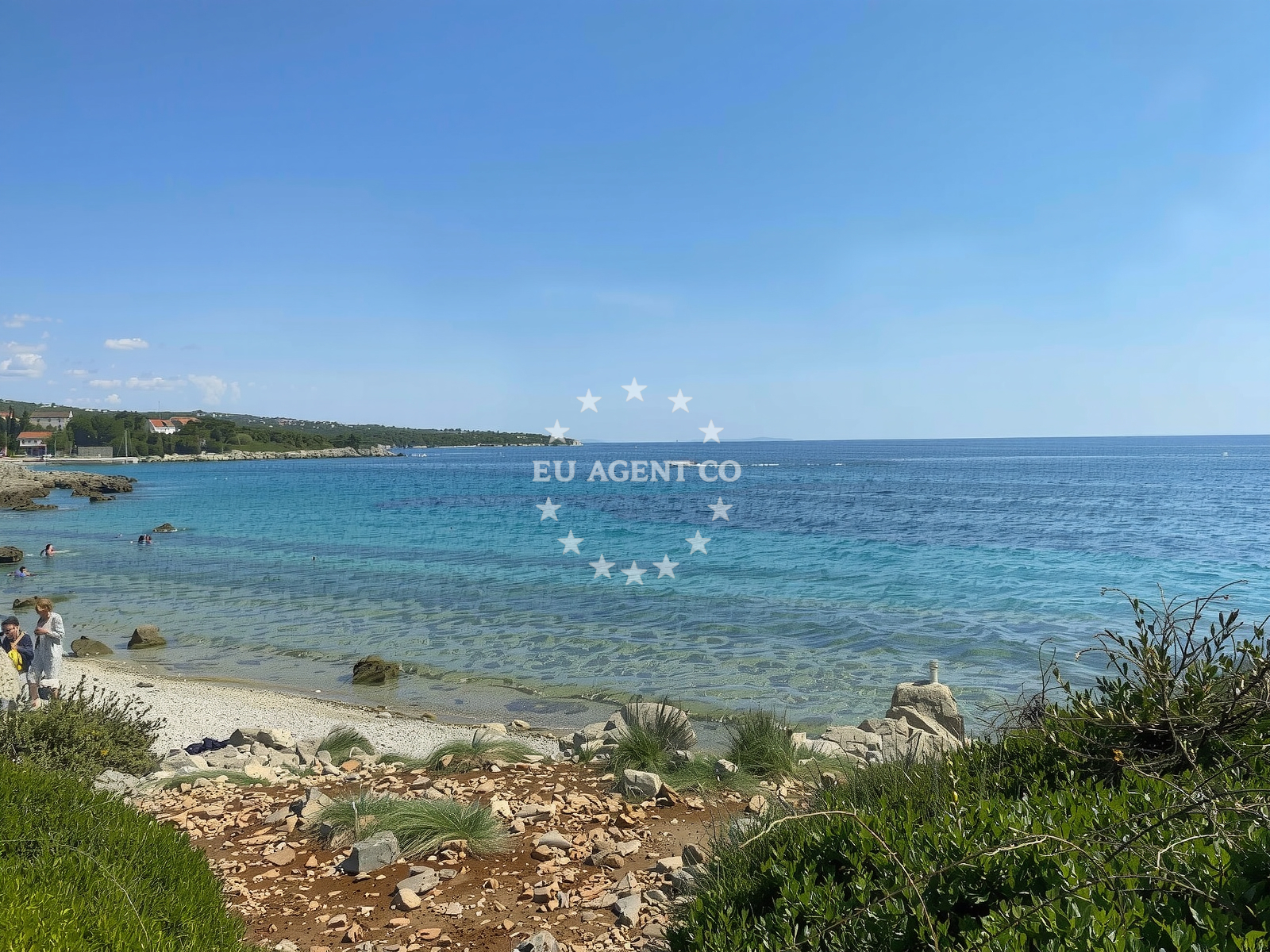 Beach facilities and surroundings at Plaza Mulobedanj in Gager 239A, Jakišnica
