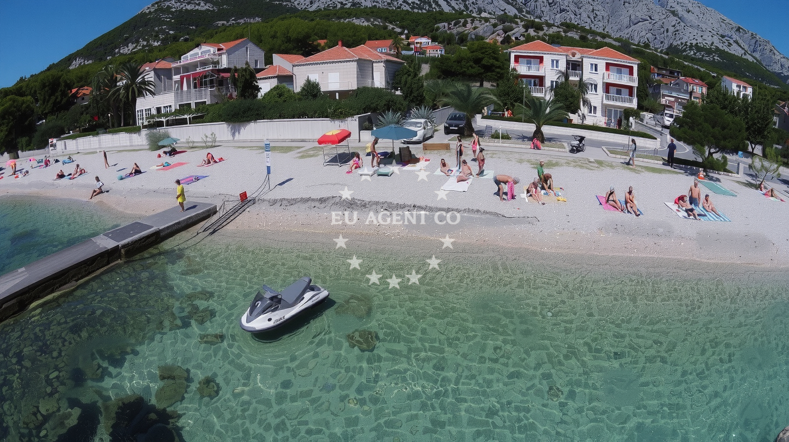 Sea and coastal view of Plaza Perna II in Ulica Bana Josipa Jelačića 96A, Orebić
