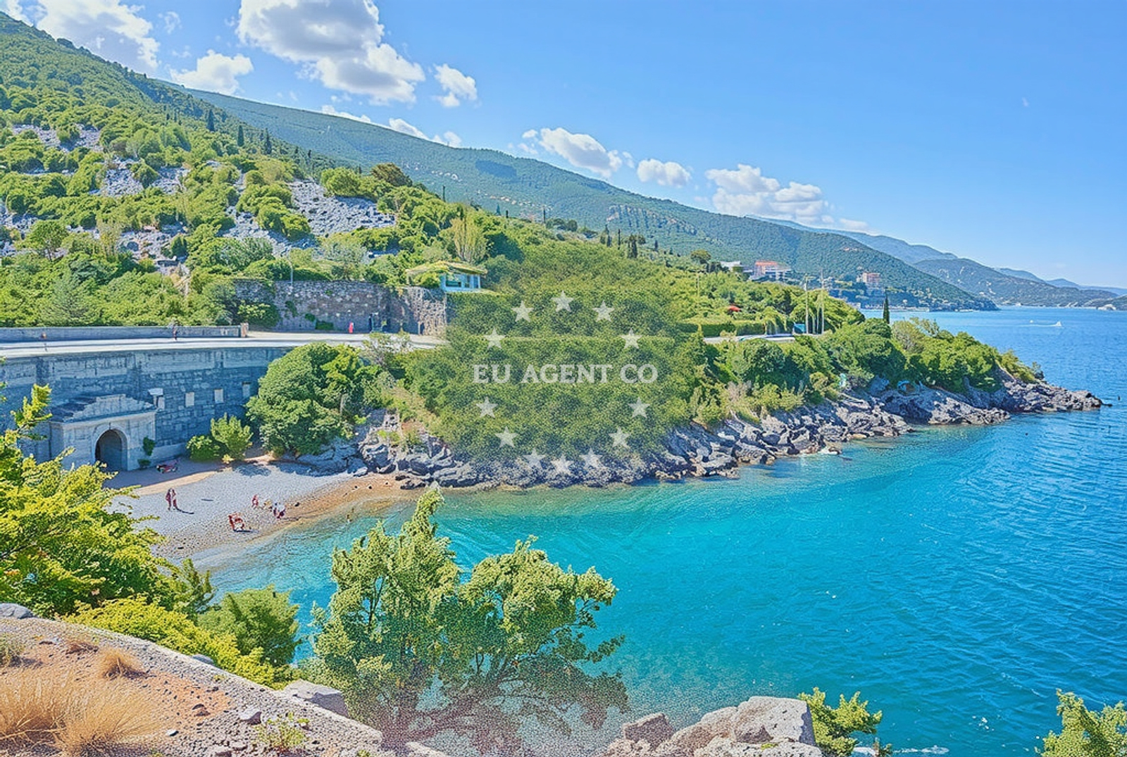 Shoreline and swimming area at Plaza Planikovac in Zakosa 23 Sveti Juraj, Sveti Juraj