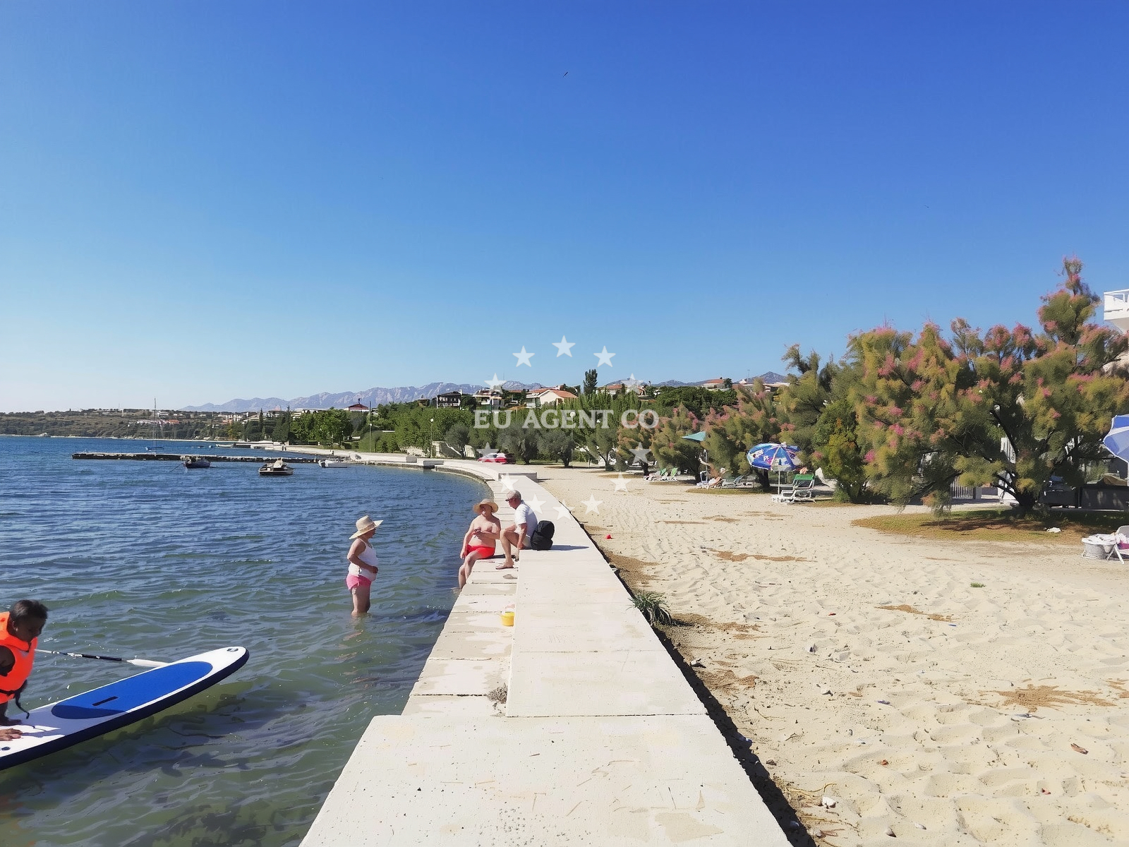 Sea and coastal view of Plaza Plemici in Rtina II, 34, Ražanac