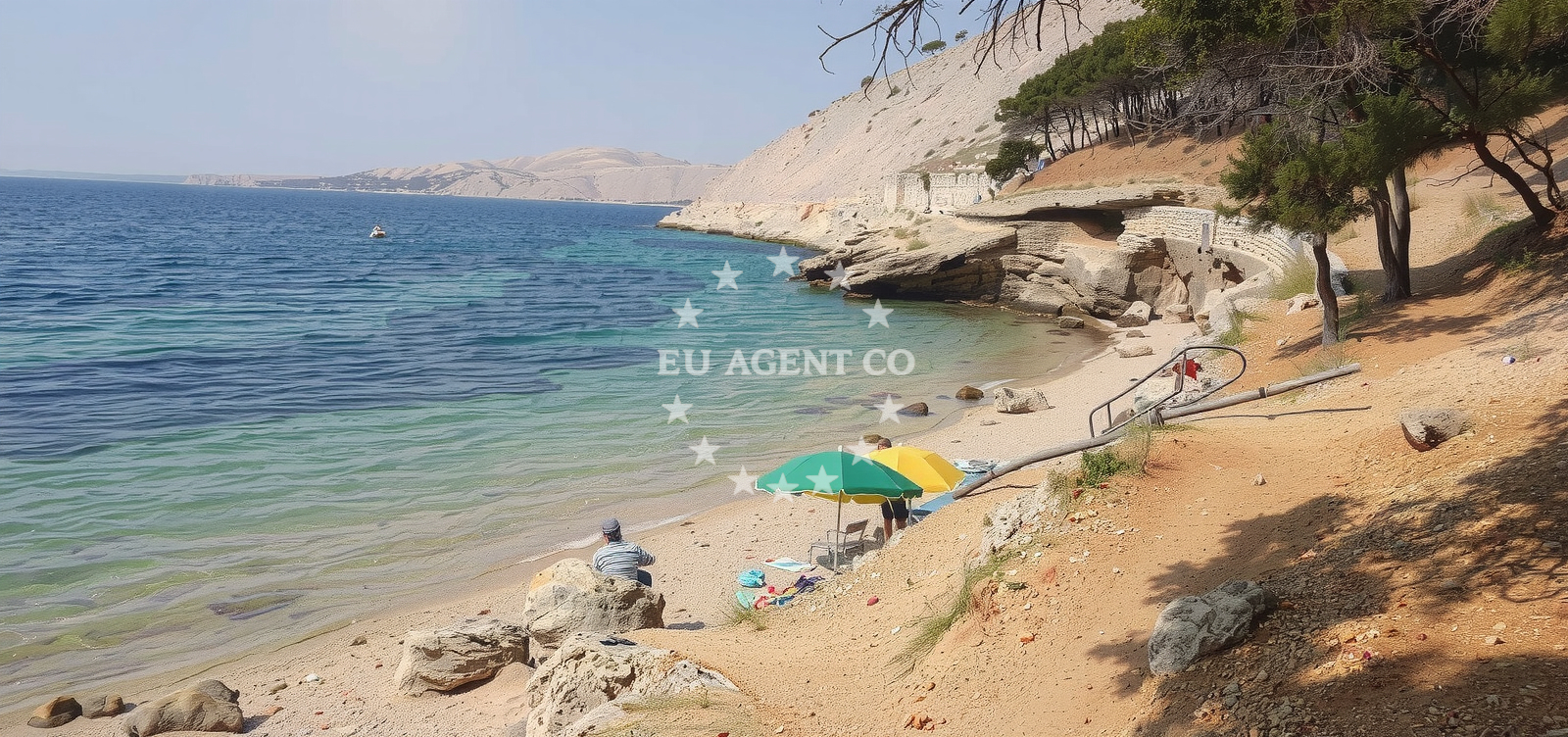 Beach facilities and surroundings at Plaza Pod Zaglavu in VRH BRIGA BB KUĆA,1.KAT, Metajna
