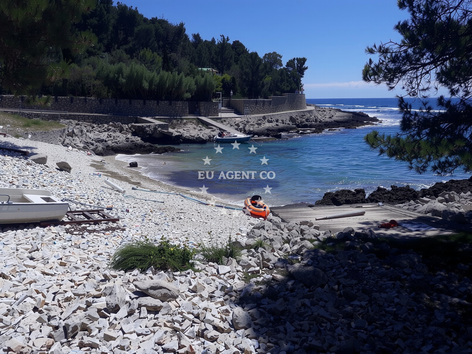 Sea and coastal view of Plaza Porta Sesula in Dražica 15A, Mali Lošinj