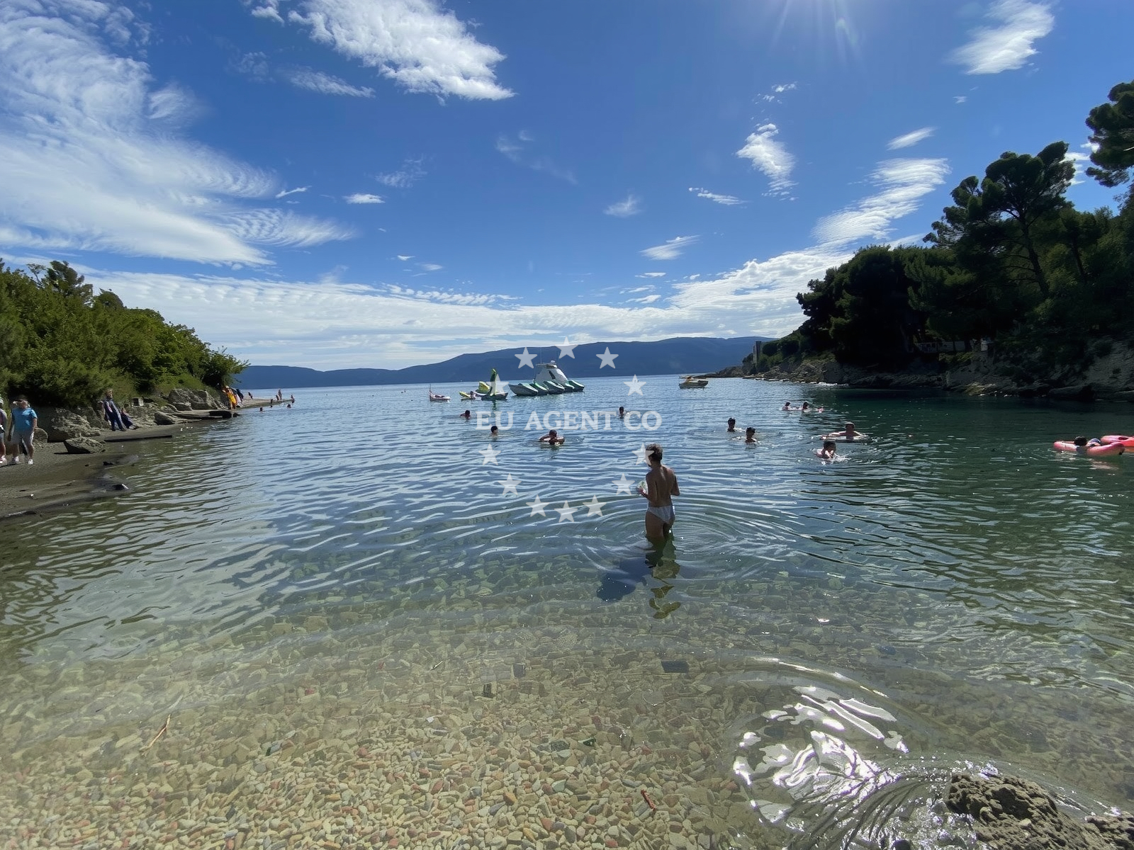 Sea and coastal view of Plaza Pud Crikvu in Pava Žužića 26, Pinezići, Krk
