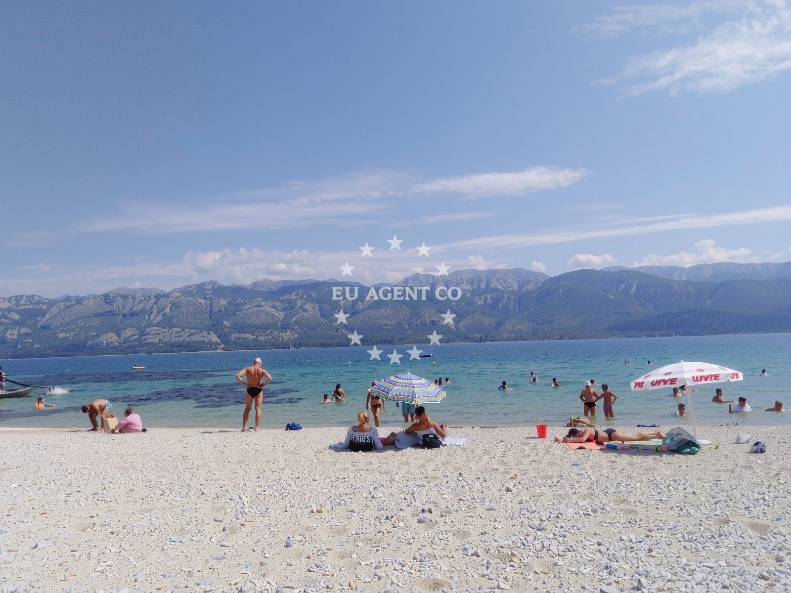 Shoreline and swimming area at Plaza Razanac in Unnamed Road Apartman 1, Ražanac