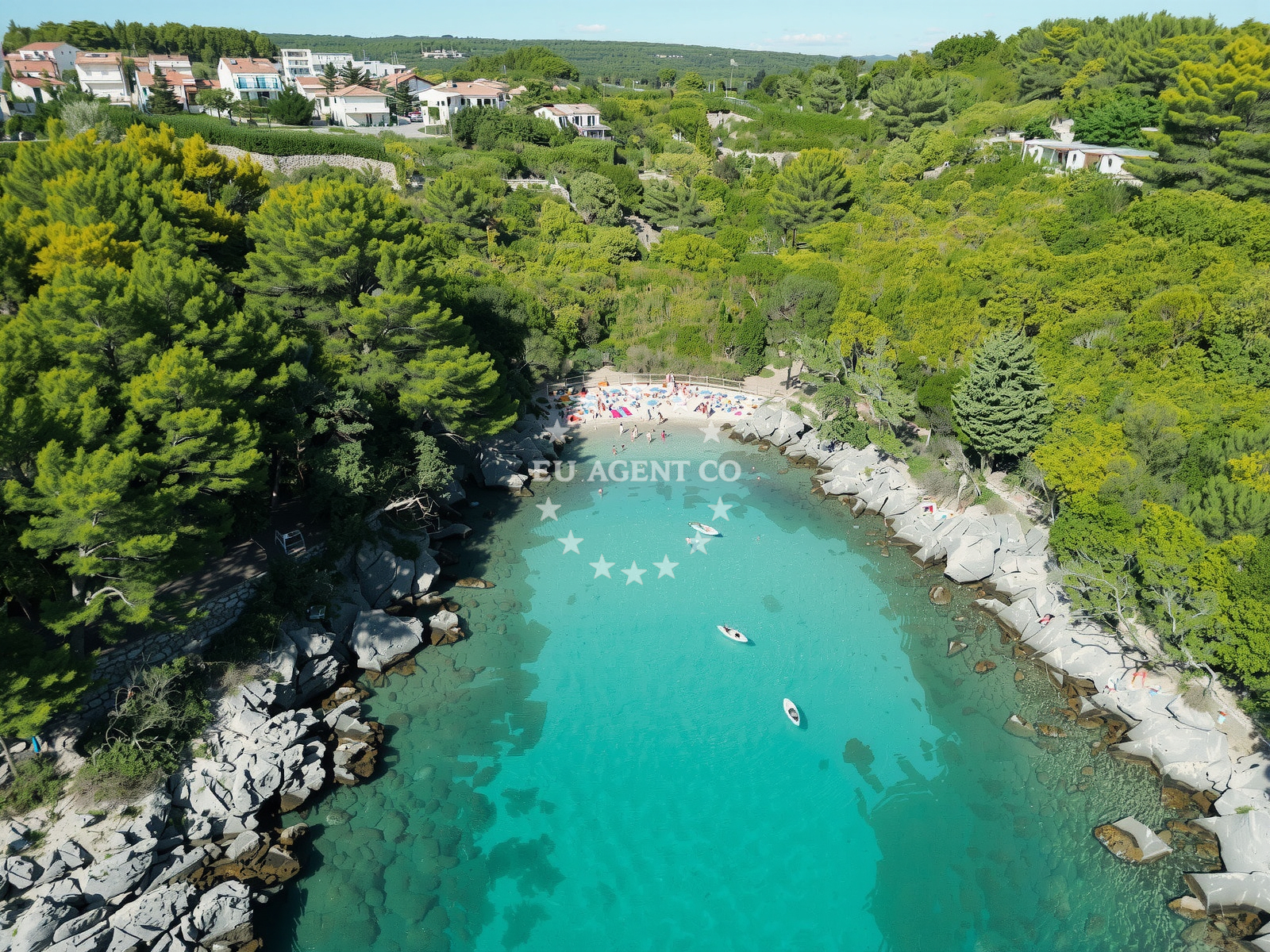 Sea and coastal view of Plaza Redagara for Dogs in Setaliste Drazica 5, Krk