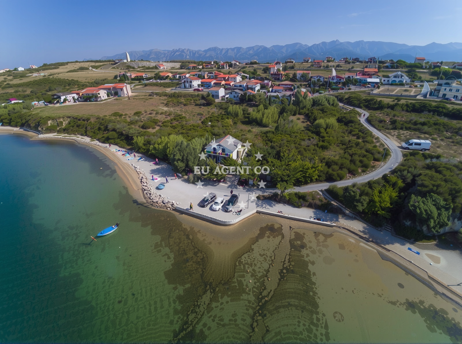 Sea and coastal view of Plaza Rtina in Rtina 144, Rtina