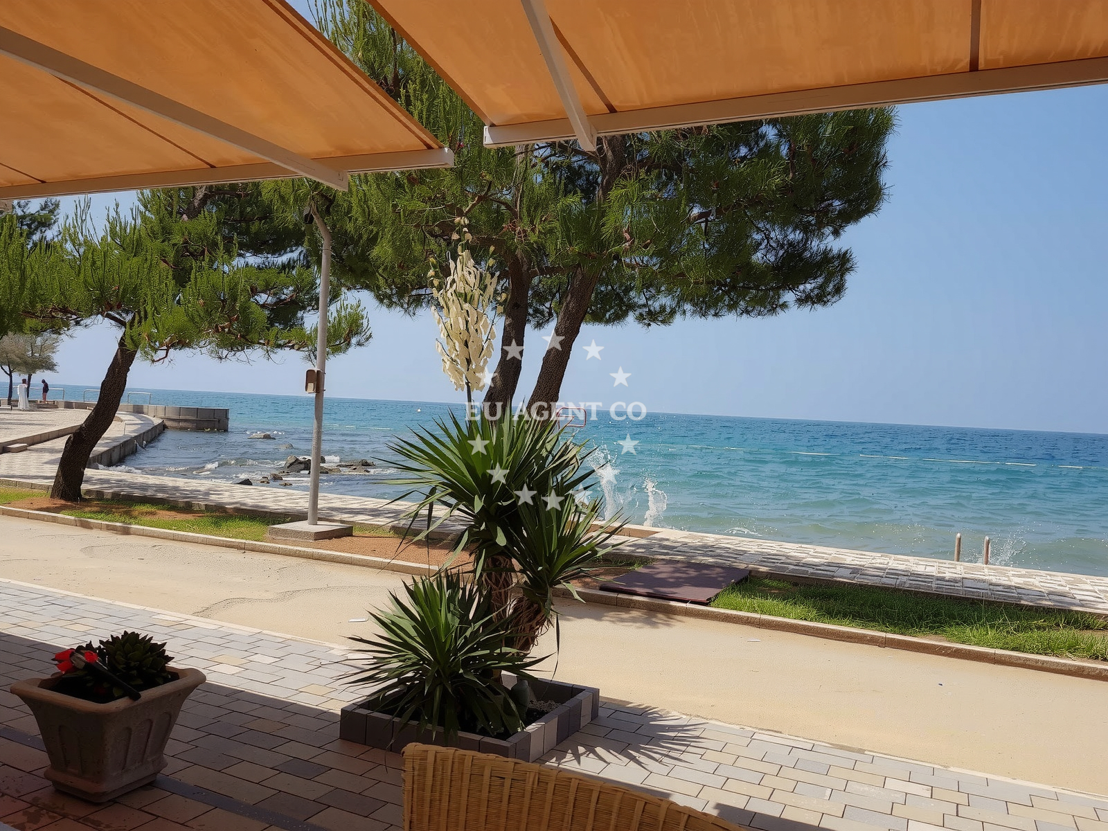 Sea and coastal view of Plaza Spadici Materada in Šetalište Antona Restovića 11, Poreč