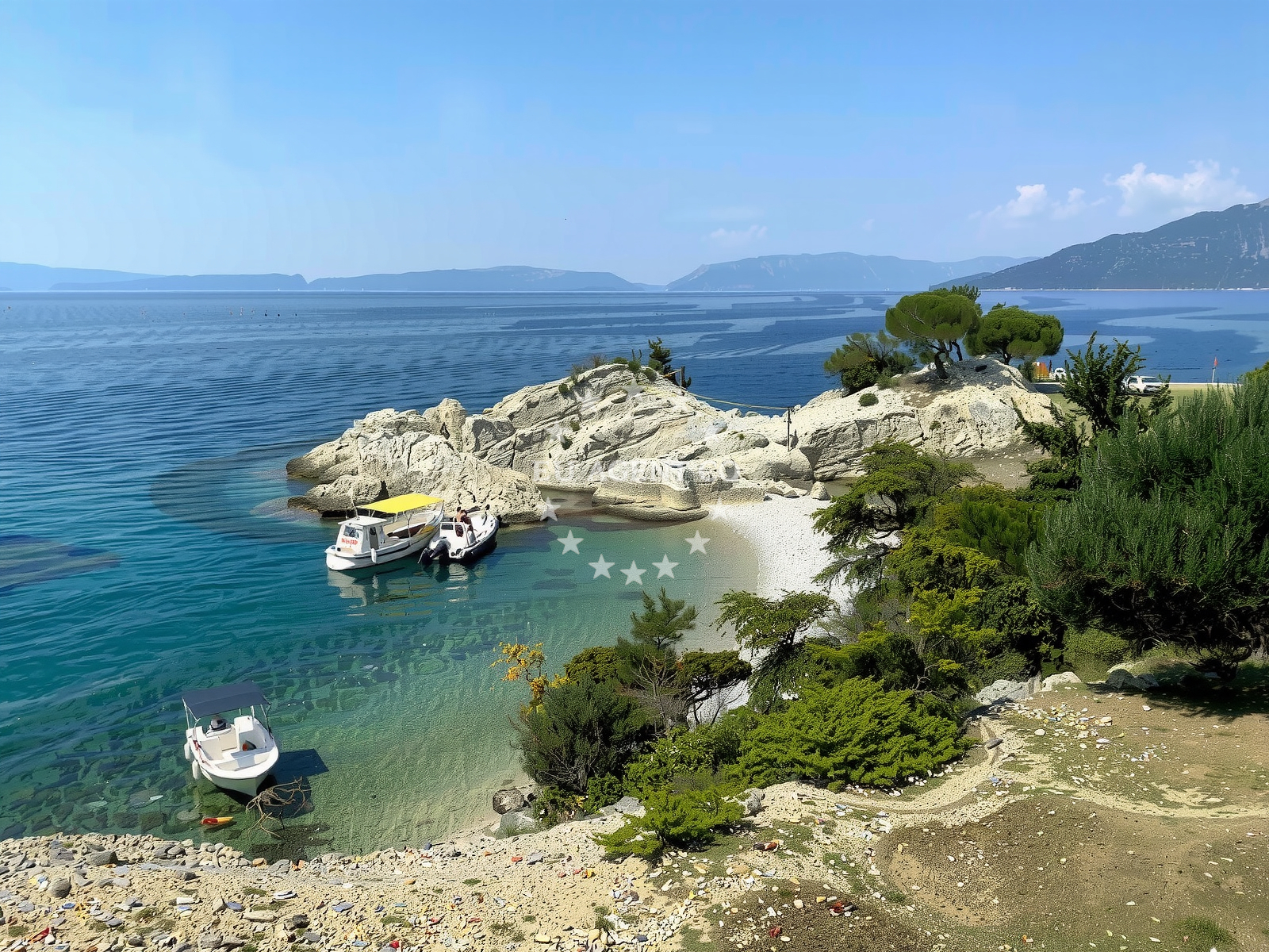 Overview of Plaza Sveti Blaz in Stara Gavza 173, Cres