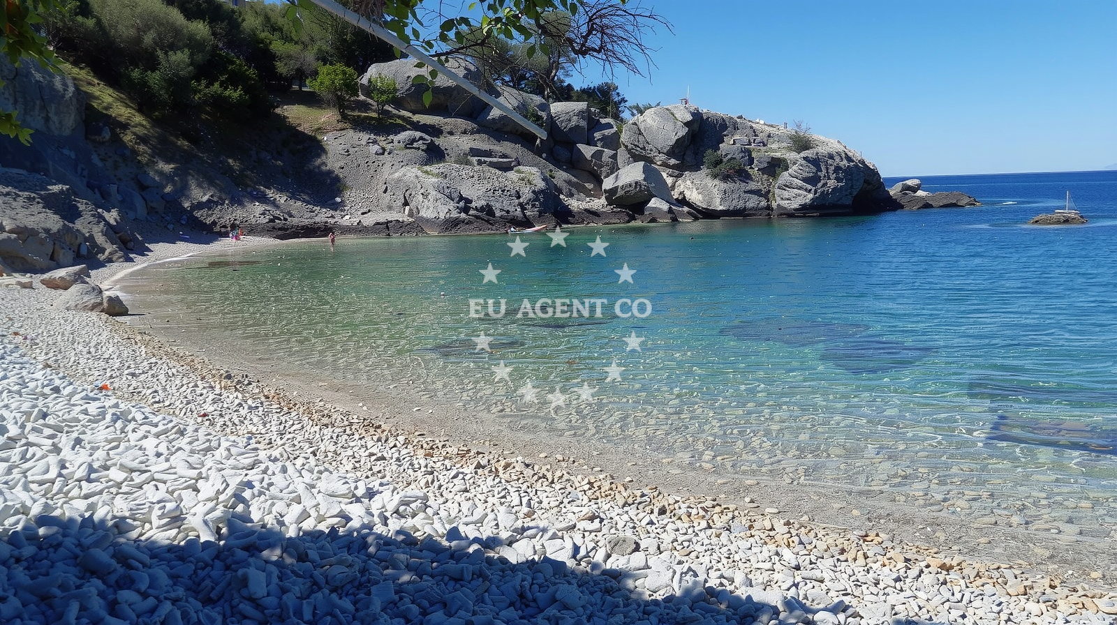 Sea and coastal view of Plaza Sveti Blaz in Stara Gavza 173, Cres