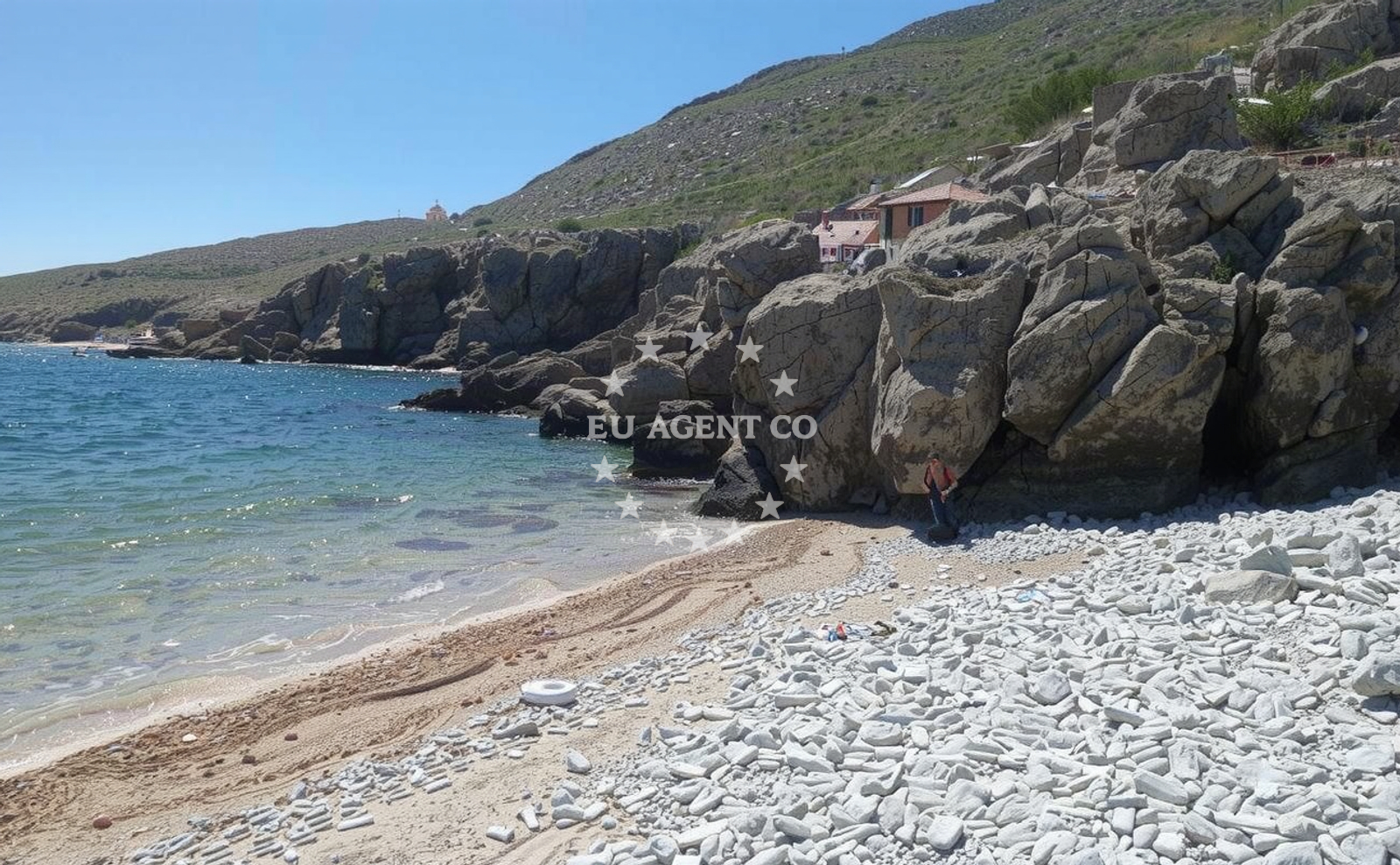 Beach facilities and surroundings at Plaza Tini in Zarok 50b, Baška