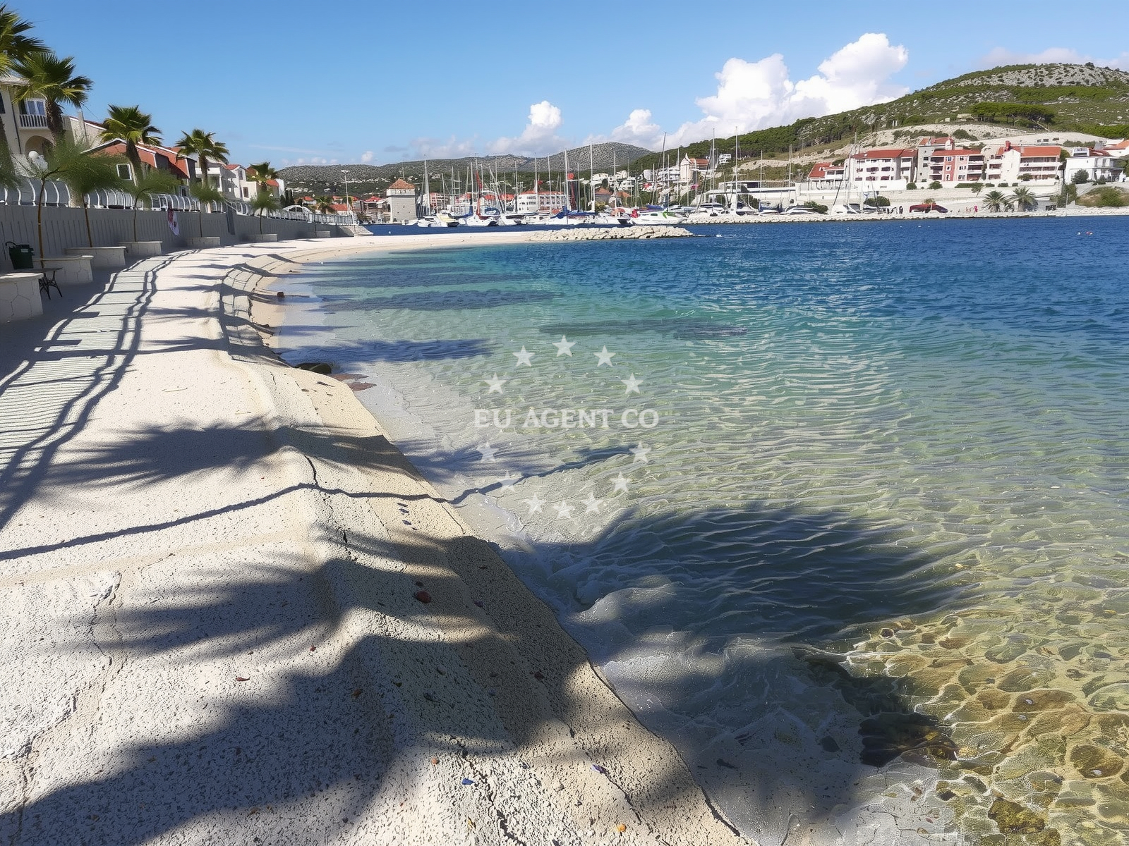 Sea and coastal view of Plaza Tunjara in 63 Put Tunjare, Marina