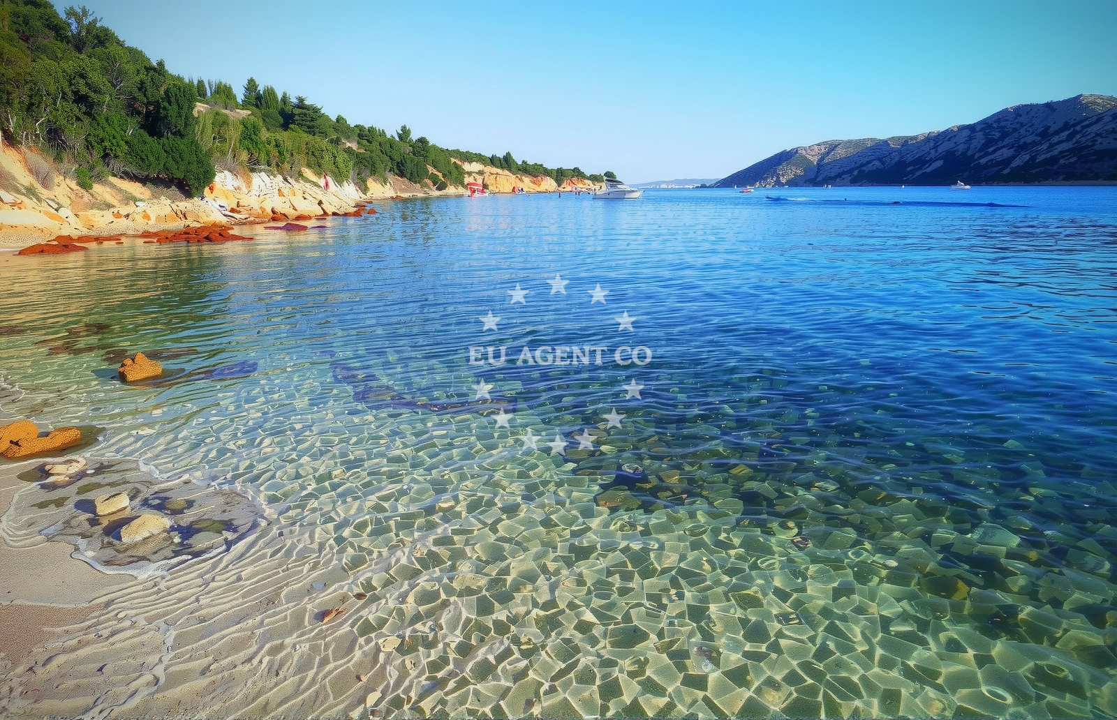 Beach facilities and surroundings at Plaza Valentina in 574 Barbat, Rab