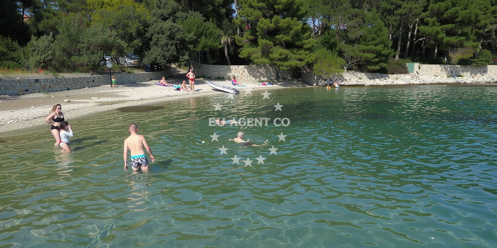 Sea and coastal view of Plaza Venerica in Artatore 170A, Mali Lošinj
