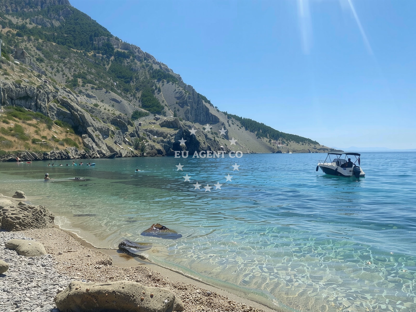 Beach facilities and surroundings at Plaza Vruja in Put Vruje 104, Pisak