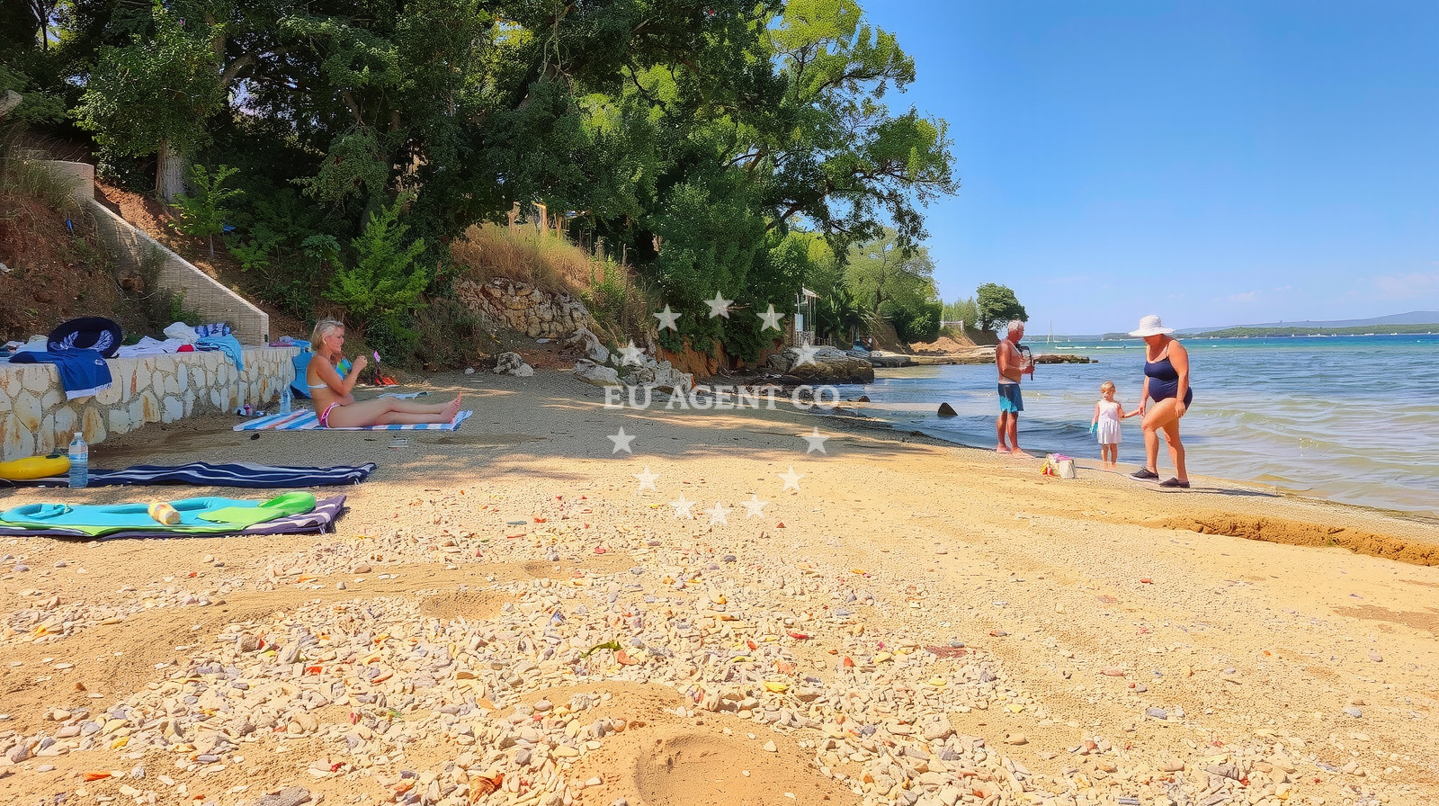 Sea and coastal view of Plaza Vruljice in Put Mrviska 41, Tkon