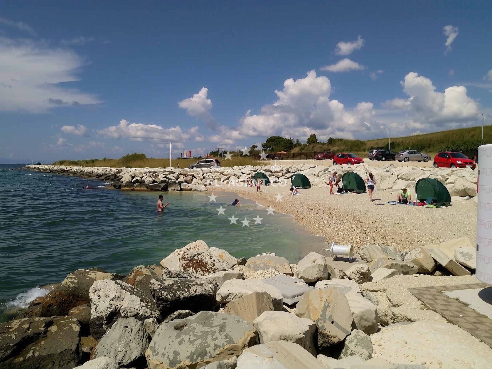 Sea and coastal view of Plaza za pse Duilovo in Put Žnjana 27, Split