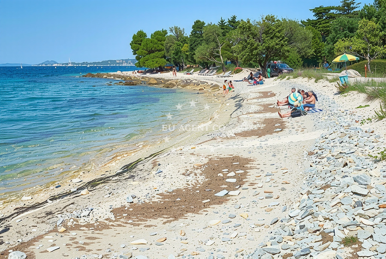 Additional view of Plicina beach in Červar 2A, Poreč
