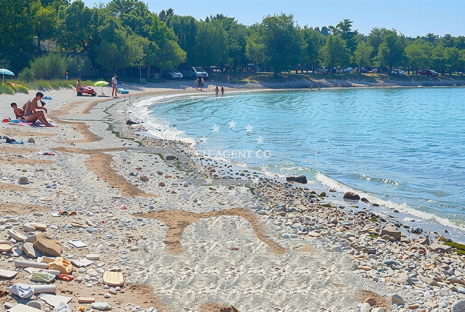 Additional view of Plicina beach in Červar 2A, Poreč