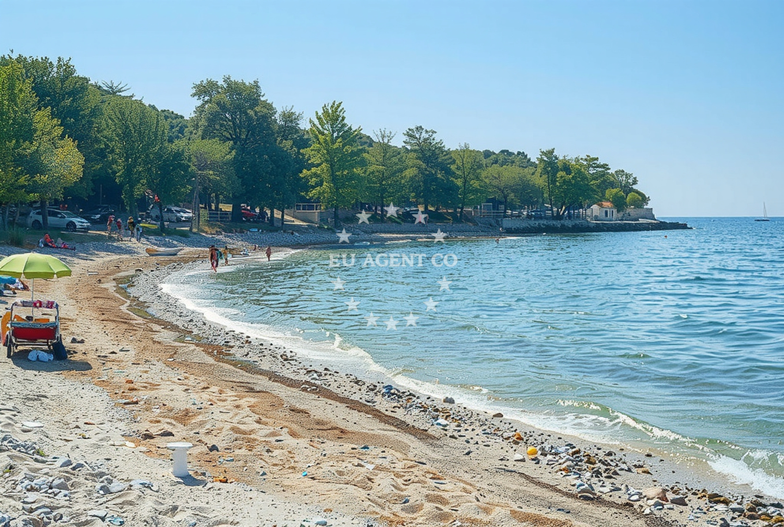 Additional view of Plicina beach in Červar 2A, Poreč