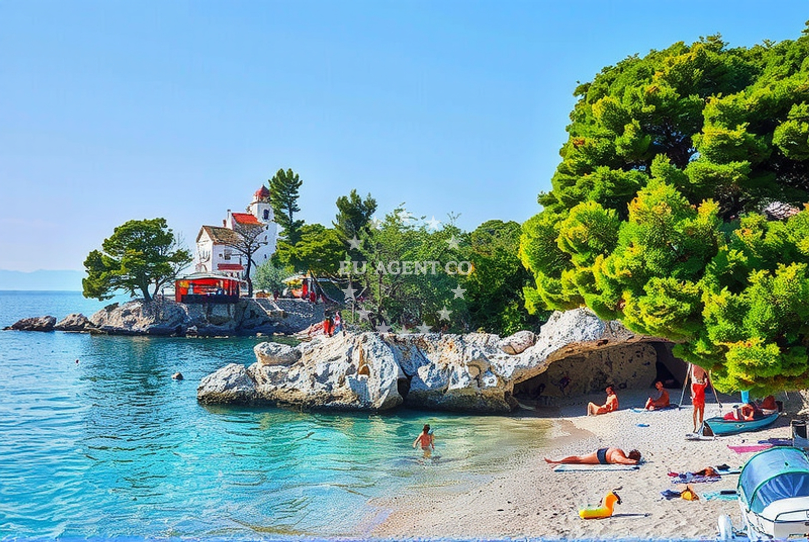 Additional view of Plisivac beach in 3 Hvarska ulica 1. KAT, Podgora