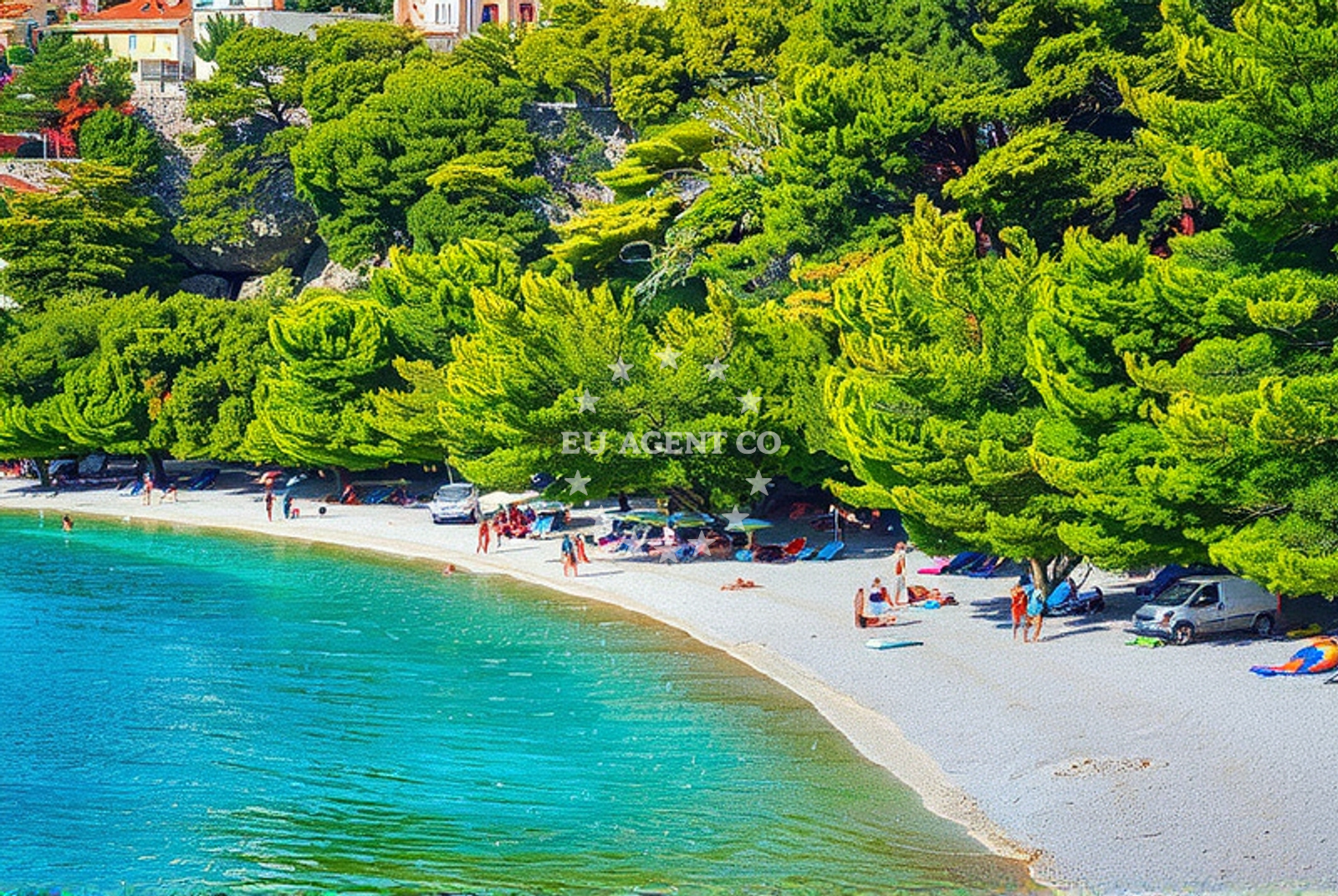 Additional view of Plisivac beach in 3 Hvarska ulica 1. KAT, Podgora