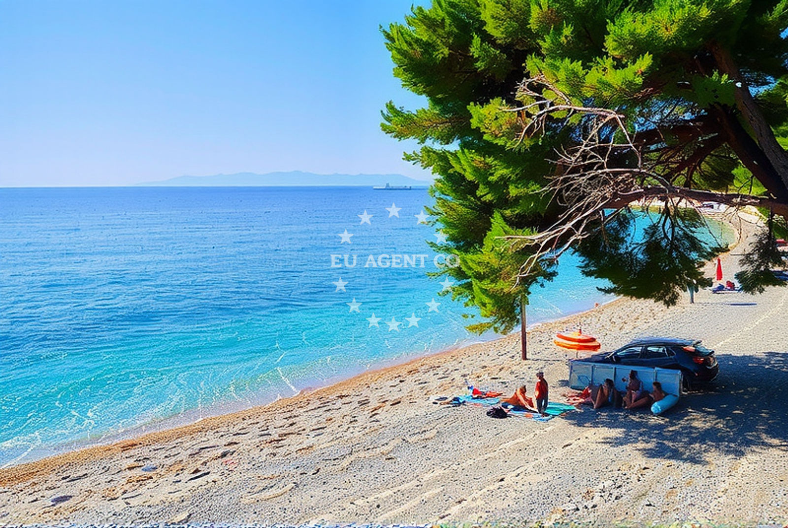 Additional view of Plisivac beach in 3 Hvarska ulica 1. KAT, Podgora