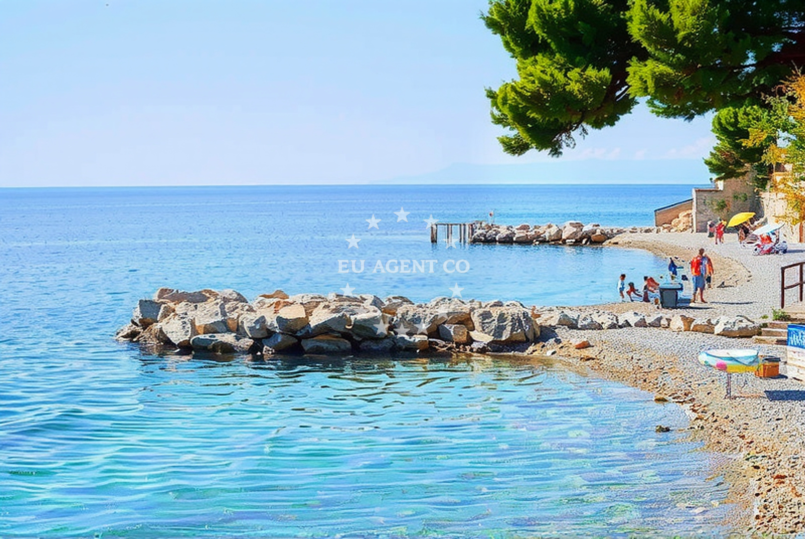 Additional view of Plisivac beach in 3 Hvarska ulica 1. KAT, Podgora