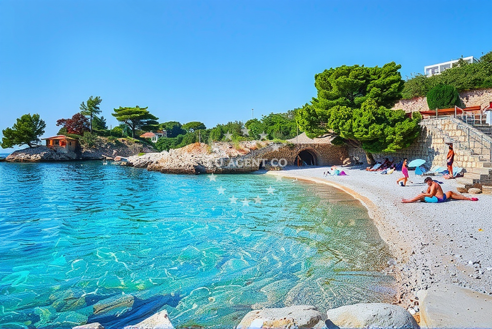 Additional view of Plisivac beach in 3 Hvarska ulica 1. KAT, Podgora