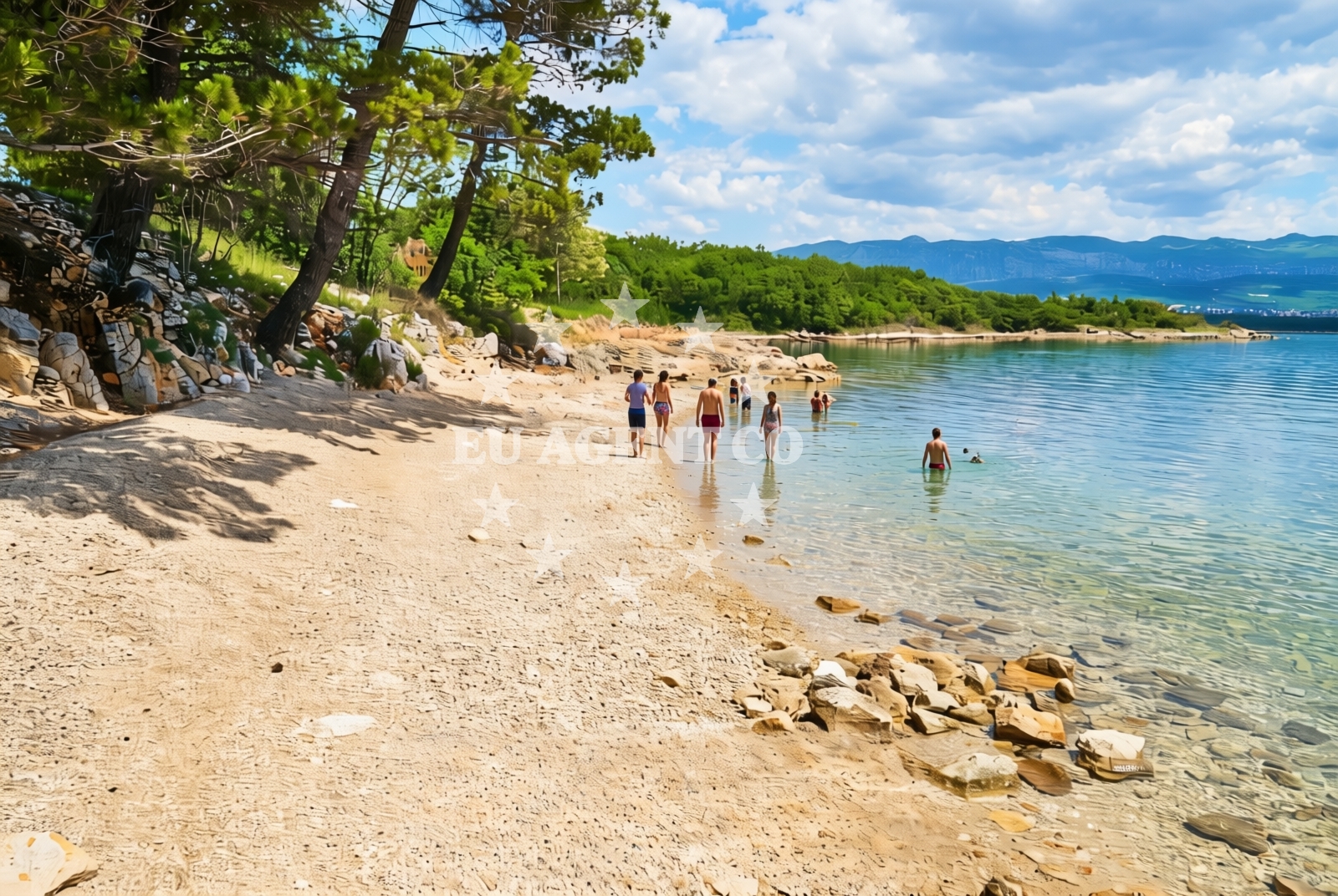 Overview of Plišivica, Čižići (Krk) Beach in Plišivica