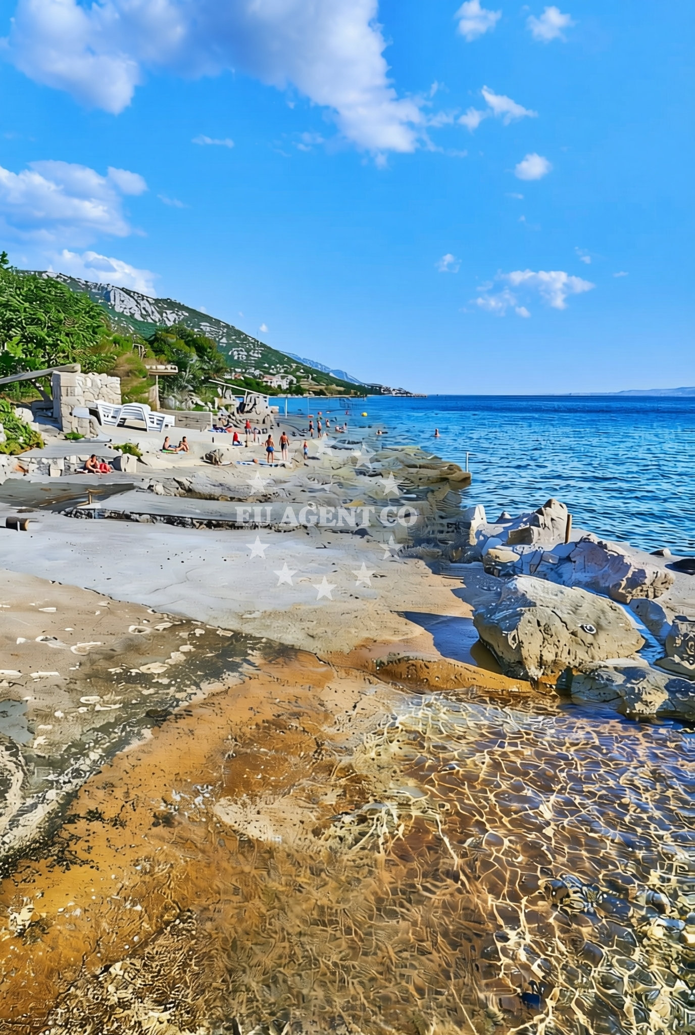 Sea and coastal view of Plitka draga donja, Cesarica Beach in Plitka draga donja