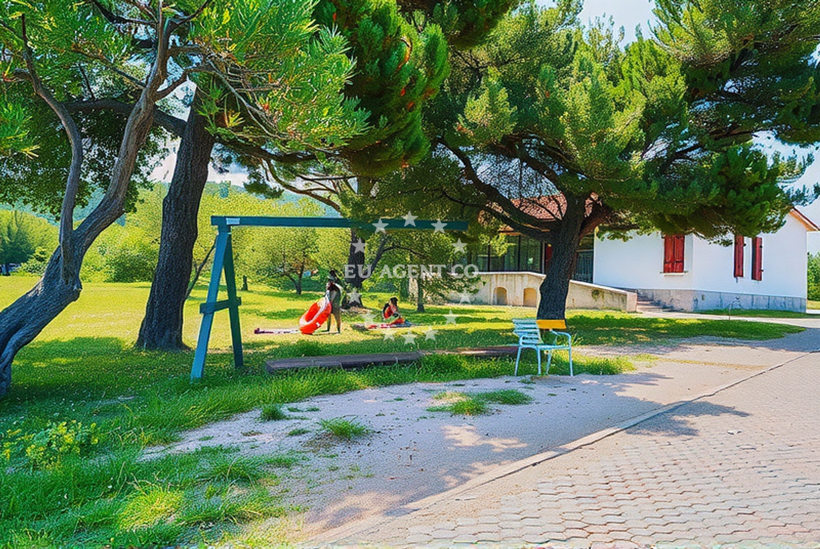 Beach facilities and surroundings at Plitka Vala beach in Obala Petra Krešimira IV 108B, Betina
