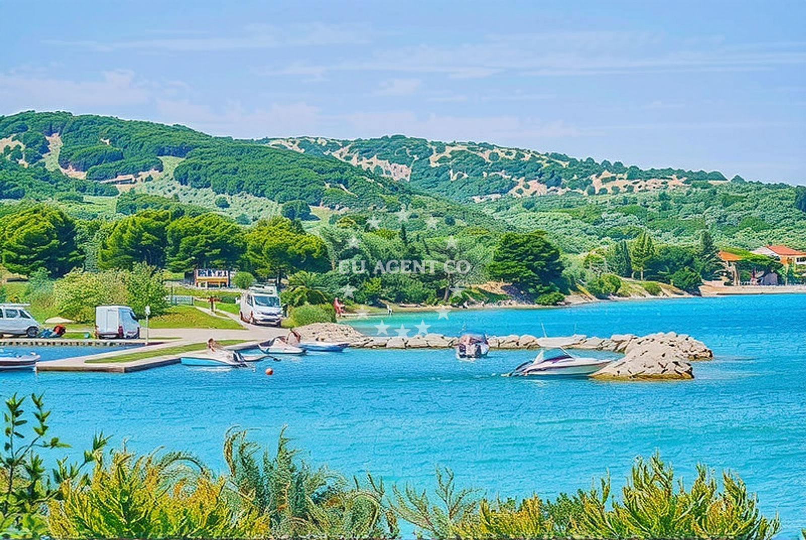 Additional view of Plitka Vala beach in Obala Petra Krešimira IV 108B, Betina