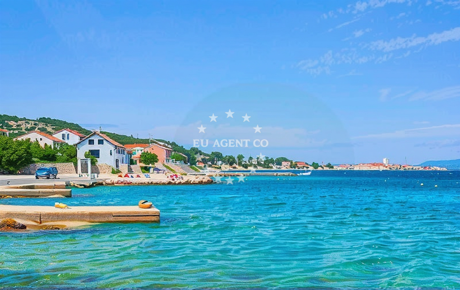 Additional view of Plitka Vala beach in Obala Petra Krešimira IV 108B, Betina