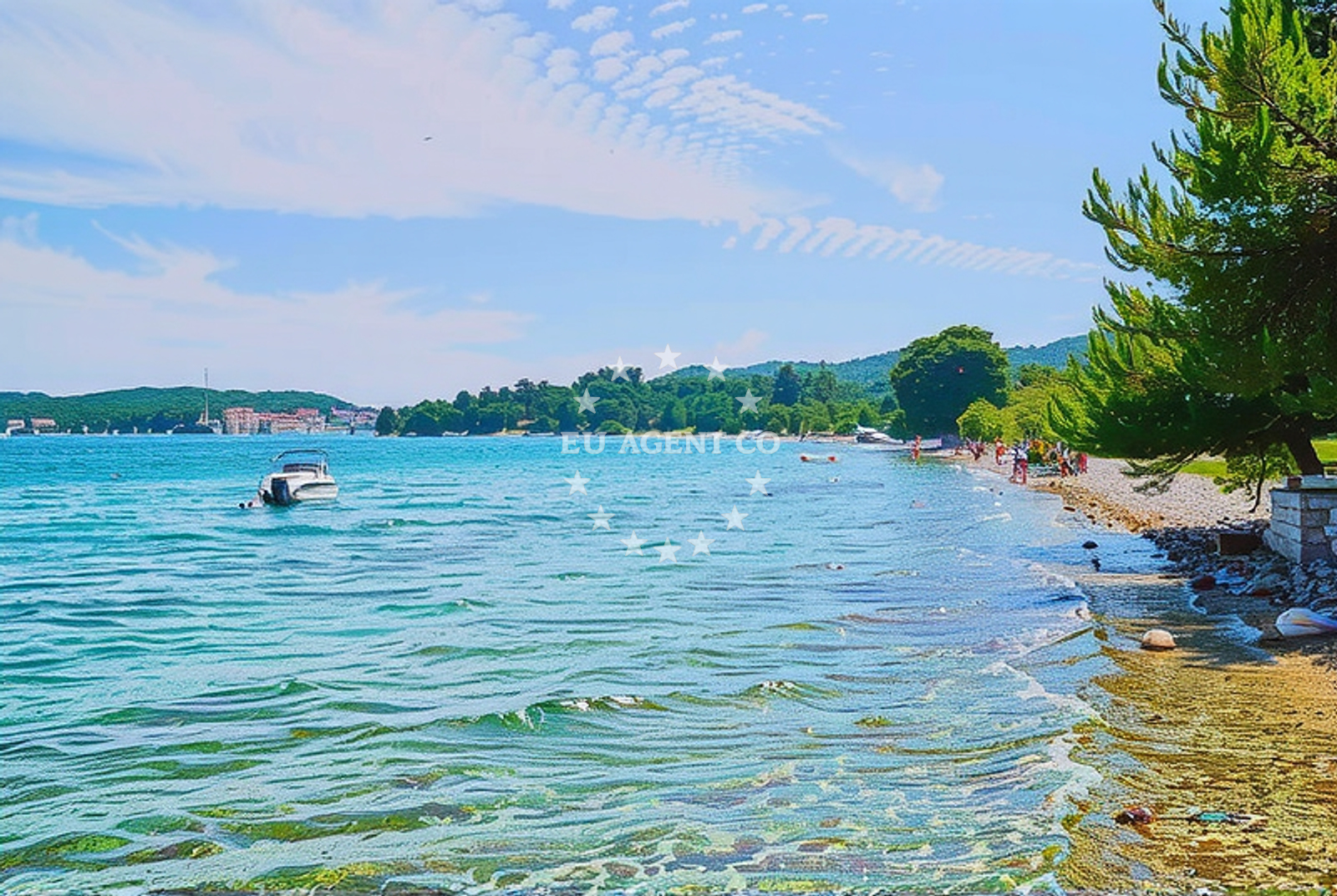 Additional view of Plitka Vala beach in Obala Petra Krešimira IV 108B, Betina